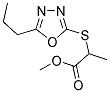 METHYL 2-[(5-PROPYL-1,3,4-OXADIAZOL-2-YL)SULFANYL]PROPANOATE Struktur