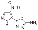 2-AMINE-5-(4-NITRO-1H-PYRAZOL-5-YL)-1,3,4-OXADIAZOLE Struktur