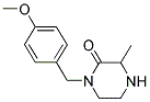 1-(4-METHOXYBENZYL)-3-METHYLPIPERAZIN-2-ONE Struktur