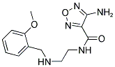 4-AMINO-N-(2-((2-METHOXYBENZYL)AMINO)ETHYL)-1,2,5-OXADIAZOLE-3-CARBOXAMIDE Struktur