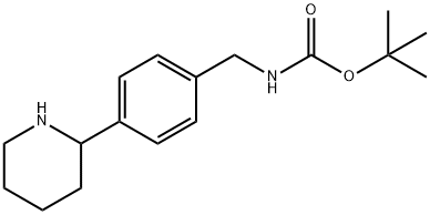 (4-PIPERIDIN-2-YL-BENZYL)-CARBAMIC ACID TERT-BUTYL ESTER Struktur