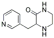 3-PYRIDIN-3-YLMETHYL-PIPERAZIN-2-ONE Struktur