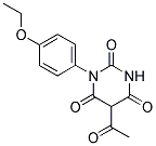 5-ACETYL-1-(4-ETHOXYPHENYL)PYRIMIDINE-2,4,6(1H,3H,5H)-TRIONE Struktur