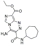 ETHYL 4-AMINO-3-[(CYCLOHEPTYLAMINO)CARBONYL]IMIDAZO[5,1-C][1,2,4]TRIAZINE-8-CARBOXYLATE Struktur