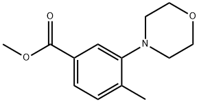 4-METHYL-3-MORPHOLIN-4-YL-BENZOIC ACID METHYL ESTER Struktur