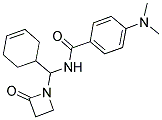 N-[CYCLOHEX-3-EN-1-YL(2-OXOAZETIDIN-1-YL)METHYL]-4-(DIMETHYLAMINO)BENZAMIDE Struktur