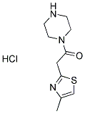 1-[(4-METHYL-1,3-THIAZOL-2-YL)ACETYL]PIPERAZINE HYDROCHLORIDE Struktur