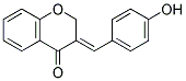 (E)-3-(4-HYDROXYBENZYLIDENE)-2,3-DIHYDROCHROMEN-4-ONE Struktur