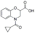 4-(CYCLOPROPYLCARBONYL)-3,4-DIHYDRO-2H-1,4-BENZOXAZINE-2-CARBOXYLIC ACID Struktur