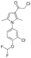 2-CHLORO-1-(1-[3-CHLORO-4-(DIFLUOROMETHOXY)PHENYL]-2,5-DIMETHYL-1H-PYRROL-3-YL)ETHANONE Struktur