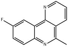 9-FLUORO-5-METHYL-BENZO[H][1,6]NAPHTHYRIDINE Struktur