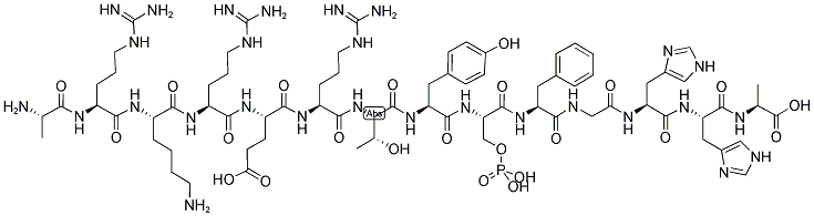 AKT/PKB/RAC-PROTEIN KINASE SUBSTRATE [ARKRERTY-PS-FGHHA], PHOSPHORYLATED Struktur