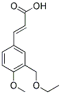 (2E)-3-[3-(ETHOXYMETHYL)-4-METHOXYPHENYL]-2-PROPENOIC ACID Struktur