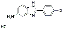 2-(4-CHLORO-PHENYL)-1H-BENZOIMIDAZOL-5-YLAMINE HCL Struktur