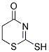 2-MERCAPTO-5,6-DIHYDRO-[1,3]THIAZIN-4-ONE Struktur