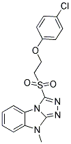 3-([2-(4-CHLOROPHENOXY)ETHYL]SULFONYL)-9-METHYL-9H-[1,2,4]TRIAZOLO[4,3-A]BENZIMIDAZOLE Struktur