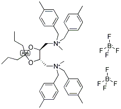 TADIAS-[(4S,5S)-2,2-DIPROPYL-N,N,N',N'-TETRAKIS(4-METHYLBENZYL)] BIS(TETRAFLUOROBORATE) Struktur