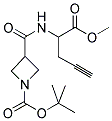 3-(1-METHOXYCARBONYL-BUT-3-YNYLCARBAMOYL)-AZETIDINE-1-CARBOXYLIC ACID TERT-BUTYL ESTER Struktur