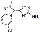 4-(6-CHLORO-2-METHYL-IMIDAZO[1,2-A]PYRIDIN-3-YL)-THIAZOL-2-YLAMINE Struktur