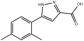 3-(2,4-DIMETHYLPHENYL)-1H-PYRAZOLE-5-CARBOXYLIC ACID Struktur