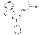 (2E)-3-[3-(2-METHOXYPHENYL)-1-PHENYL-1H-PYRAZOL-4-YL]ACRYLIC ACID Struktur