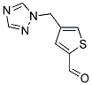 2-THIOPHENECARBOXALDEHYDE, 4-(1H-1,2,4-TRIAZOL-1-YLMETHYL)- Struktur