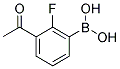 3-ACETYL-2-FLUOROPHENYLBORONIC ACID Struktur