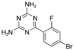 2,4-DIAMINO-6-(4-BROMO-2-FLUOROPHENYL)-1,3,5-TRIAZINE Struktur