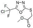 METHYL ((5-[CHLORO(DIFLUORO)METHYL]-1,3,4-OXADIAZOL-2-YL)SULFANYL)ACETATE Struktur