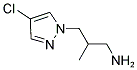 3-(4-CHLORO-PYRAZOL-1-YL)-2-METHYL-PROPYLAMINE Struktur