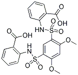 4,6-DIMETHOXY-N,N'-BIS(2-CARBOXYPHENYL)BENZENE-1,3-DISULFONAMIDE Struktur