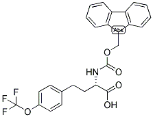 (S)-2-(9H-FLUOREN-9-YLMETHOXYCARBONYLAMINO)-4-(4-TRIFLUOROMETHOXY-PHENYL)-BUTYRIC ACID Struktur