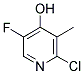 2-CHLORO-5-FLUORO-4-HYDROXY-3-PICOLINE Struktur