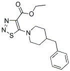 ETHYL 5-(4-BENZYLPIPERIDIN-1-YL)-1,2,3-THIADIAZOLE-4-CARBOXYLATE Struktur