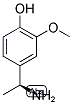 (S)-4-(1-AMINOETHYL)-2-METHOXYPHENOL Struktur