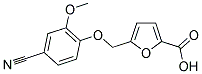 5-[(4-CYANO-2-METHOXYPHENOXY)METHYL]-2-FUROIC ACID Struktur