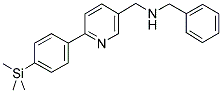 1-PHENYL-N-((6-[4-(TRIMETHYLSILYL)PHENYL]PYRIDIN-3-YL)METHYL)METHANAMINE Struktur