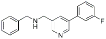 N-BENZYL-1-[5-(3-FLUOROPHENYL)PYRIDIN-3-YL]METHANAMINE Struktur