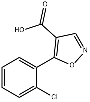 5-(2-CHLOROPHENYL)-ISOXAZOLE-4-CARBOXYLIC ACID Struktur