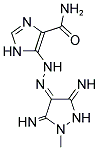 5-[(2E)-2-(3,5-DIIMINO-1-METHYLPYRAZOLIDIN-4-YLIDENE)HYDRAZINO]-1H-IMIDAZOLE-4-CARBOXAMIDE Struktur