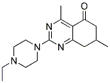 2-(4-ETHYLPIPERAZIN-1-YL)-4,7-DIMETHYL-7,8-DIHYDROQUINAZOLIN-5(6H)-ONE Struktur