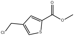 4-CHLOROMETHYL-THIOPHENE-2-CARBOXYLIC ACID METHYL ESTER Struktur