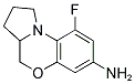 9-FLUORO-2,3,3A,4-TETRAHYDRO-1H-5-OXA-9B-AZA-CYCLOPENTA[A]NAPHTHALEN-7-YLAMINE Struktur