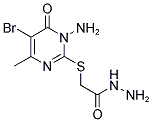 2-[(1-AMINO-5-BROMO-4-METHYL-6-OXO-1,6-DIHYDROPYRIMIDIN-2-YL)THIO]ACETOHYDRAZIDE Struktur