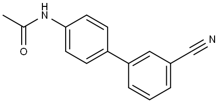 N-(3'-CYANO[1,1'-BIPHENYL]-4-YL)ACETAMIDE Struktur