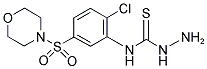 N-[2-CHLORO-5-(MORPHOLIN-4-YLSULFONYL)PHENYL]HYDRAZINECARBOTHIOAMIDE Struktur