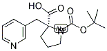 BOC-(S)-ALPHA-(3-PYRIDINYLMETHYL)-PROLINE Struktur