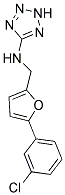 N-((5-(3-CHLOROPHENYL)-2-FURYL)METHYL)-2H-TETRAZOL-5-AMINE Struktur