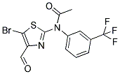 N-(5-BROMO-4-FORMYL-1,3-THIAZOL-2-YL)-N-[3-(TRIFLUOROMETHYL)PHENYL]ACETAMIDE Struktur