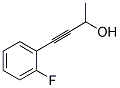 4-(2-FLUOROPHENYL)-3-BUTYN-2-OL Struktur